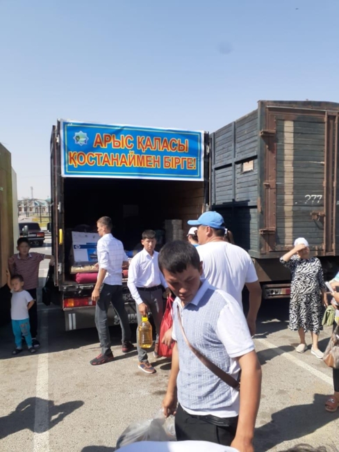 ТҮРКІСТАННАН ҚОСТАНАЙҒА 72 ТОННА ГУМАНИТАРЛЫҚ КӨМЕК ЖӨНЕЛТІЛДІ